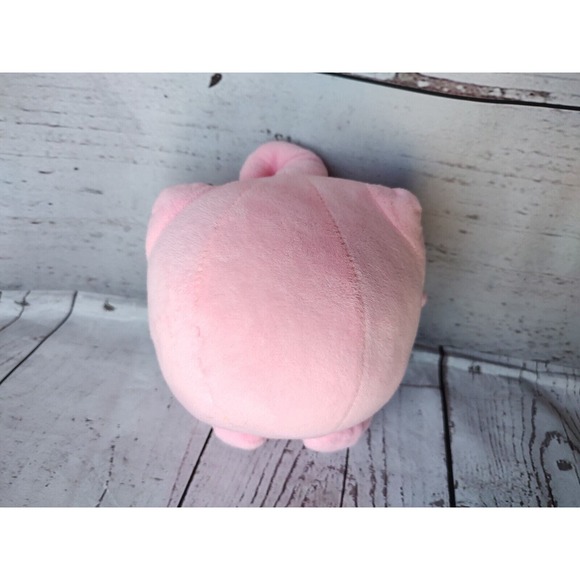 Pokemon Jigglypuff Plush Stuffed Animal 6" Pink Blue Embroidered Eyes No Tags - Picture 3 of 4